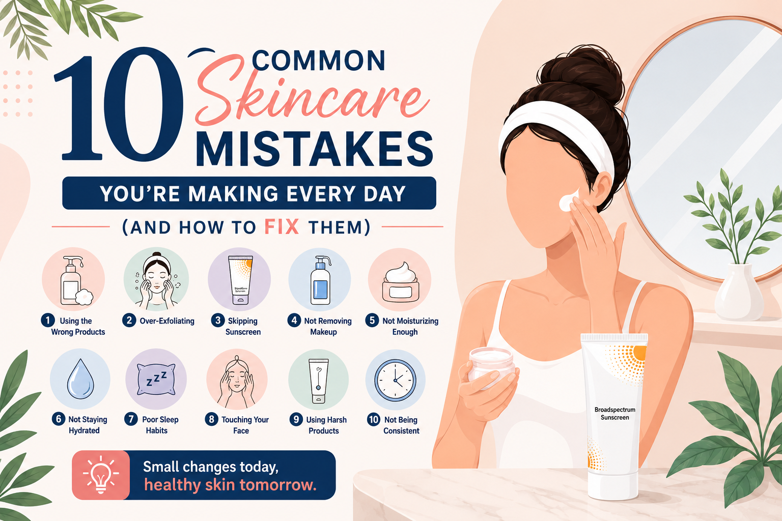 10 Common Skincare Mistakes You're Making Every Day